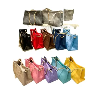 Customized Logo Shoulder Tote Bag Large Capacity Solid Color Fashion Casual Tote Bags for Women