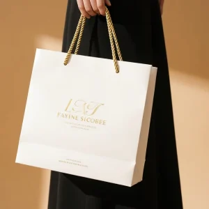 Customized Luxury Recyclable Big Gift Shopping Paper Bag Clothing Packaging For Small Business Retail With Your Own Logo Print