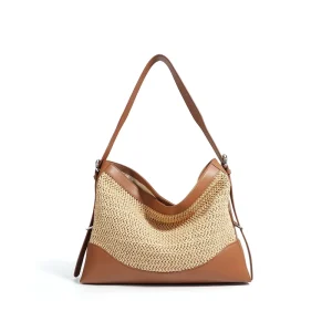 Customized New High Quality Women Beach Handbags Woven Straw Tote Bag Fashion Large Capacity Woman Shoulder Bags