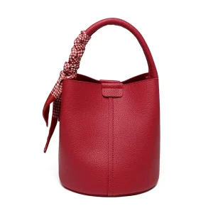 Customized New Large-capacity High-quality PU Leather Waterproof Spring Lady Shoulder Casual Bucket Bags