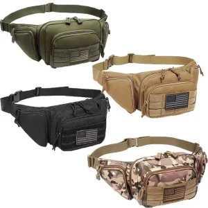 Customized Oxford 900D Fashion Tactical Molle Utility Pouch Bag Concealed Carry Fanny Pack Tactical Waist Bag