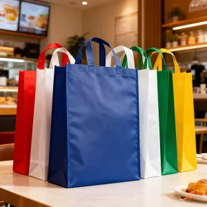 Customized Printing Logo Non woven Shopping Tote Bag Reusable and Durable Gift Bag Ecological Colorful Bags