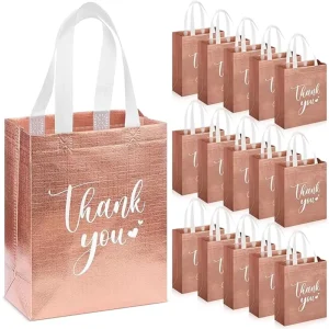 Customized Recyclable Luxury Nonwoven Shopping Bag with Screen Printing for Candle Packaging and Personalized Use