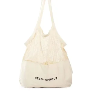 Customized Reusable Custom Grocery Bags Cotton Net Tote Bag Zero Waste Farmer Market Fruit