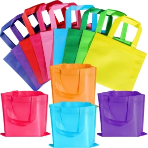 Customized Reusable Tote Shopping Bag Eco Friendly Recycled Non Woven with Hand Length Handle and Food Grade for Promotions