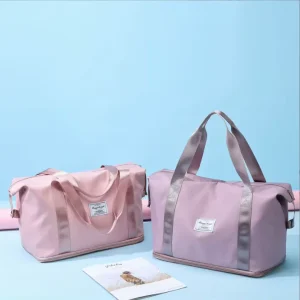 Customized Waterproof Sports Travel Bag Foldable Large Capacity Ladies Yoga Gym Bag Tote Duffel Bag for Girls