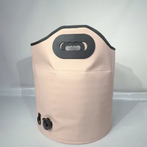 Customized big size outdoor sports portable waterproof bucket insulation folding water bucket bag For foot bath outdoor storage