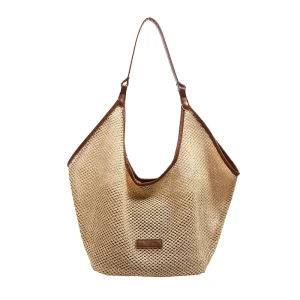 Cute Girls Handbag New Summer Niche Designs Outdoor Picnic Basket Crochet Bag Fashion High Quality Straw Bag