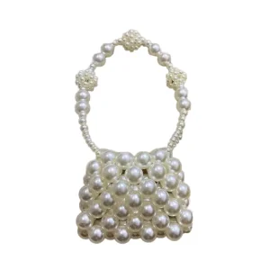 Cute Little Girls Small Purses and Handbags Kawaii Kids Coin Pouch Wallet Crossbody Bag Pearl Mini Handbag