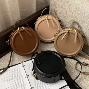 Cute Round Women’ Shoulder Bags PU Leather Lades Handbags Fashion Women’s Purses and Handbags Bolsos Para Mujeres