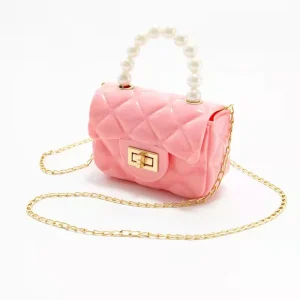Cute Transparent Candy Purse Small Square Shoulder Bag Clear Handbag for Ladies Girls New Arrivals Jelly Handbag Women