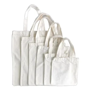 DIY Blank 10oz Canvas Tote Reusable Beige Women’s Shoulder Bag 35x40cm Customizable Advertising Grocery Shopping Tote