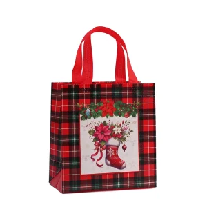DLBZ Low MOQ Fashion Reusable Plain Stylish Sustainable Christmas Theme Customized Non Woven Packing Bag for Shopping Holidays