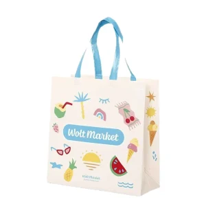 DLBZ OEM ODM Biodegradable Moisture Proof Durable Versatile Reusable Plain Foldable Custom Non Woven Handbag for Grocery Storage