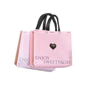 DLBZ OEM ODM Trendy Cute Fashionable Plain Biodegradable Large Capacity Custom Non Woven Shopping Tote Bags for Cloth Packaging