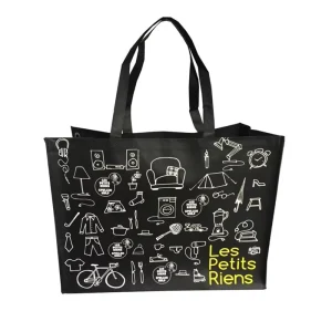 DLBZ Promotional Gift Packaging Sack Artistic Hand drawn Print Eco Friendly Reusable Custom Logo Non woven Shopping Bag
