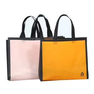DLBZ Simple Design Durable Waterproof High Quality Recyclable Folding Custom Logo Printed Non-Woven Tote Handbag for Ladies