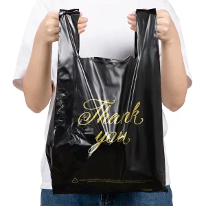 Degradable T Shirt Supermarket Shopping Plastic Bag Custom