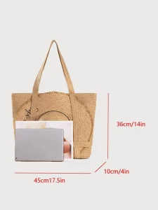 Design Image Style Hat Bag Set Sun Paper Straw Hat Travel Beach Sun Protection Cap