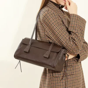 Designer Bag for Women Genuine Leather Bag Retro Shoulder Bag Simple Handbag