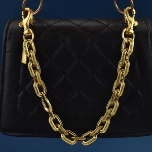 Designer Cherry Flower Heart Pendant Purse Charms Decor Metal Carabiner Buckle Bag Chain for Women Handbag Accessories