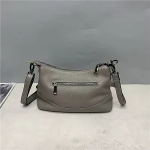 Designer Genuine Leather ZIP Closure Single Shoulder Crossbody Women’s Mom Bag Summer Simple Versatile Medium Soft