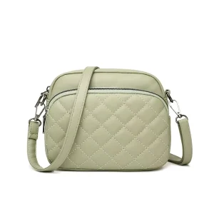 Designer Inspired Two-Strap Zipper Portable Shoulder Messenger Bag Classic Saddle Shape for Daily Styling Travel Fashion Retail
