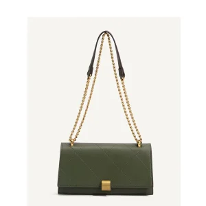 Designer Luxury PU Leather Ladies Chain Shoulder Bag Vintage Style Purses and Handbags with Portable Feature