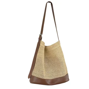 Designer New Fashion Straw Bag Casual Large Capacity Versatile Women’s Shoulder Bag