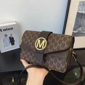 Designer Women’s PU Leather Single-Shoulder Bag Waterproof and Stylish for Fall/Winter Lining Material Polyester