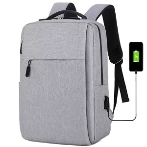 Direct Selling 15 Inch Travel Laptop Bag College Satchel USB Simple Large Capacity Laptop Backpack for Men and Women