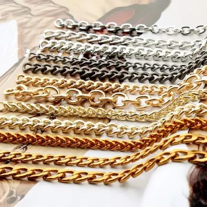 Door Curtain Bag Chain Jewelry Chandelier Decorative Chain Different Size Color Metal Bag Chain