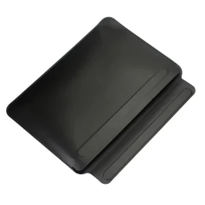 Dual Height Adjustable Laptop Sleeve Cover Strong Magnetic Closure Work As Mouse Pad & Cooling Stand For MacBook