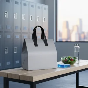 Durable Black Insulated Bag for Food Delivery Customized Thermal Cooler Tote for Delivery Drinks