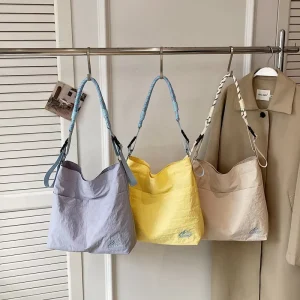 Durable Colorful Adjustable Satchel Messenger Bag Fashion Large Capacity Ladies Crossbody Bag Simple Casual Shoulder Bag Daily
