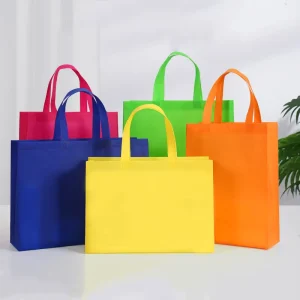 Durable Eco Friendly Biodegradable Reusable Shopping Promotional Non woven Tote Bag with LOGO Custom for Craft