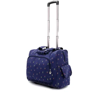 Durable Ladies Canvas Garment Bag Travel Trolley Bag