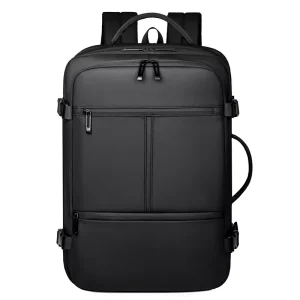 Durable Large Capacity Eco-Friendly Lightweight Business Backpack Fashion Travel Laptop USB Waterproof Oxford Material Polyester