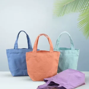 Durable Light Weight Cotton Tote Canvas Bags Grocery Shopping Bags with Custom Printed Logo