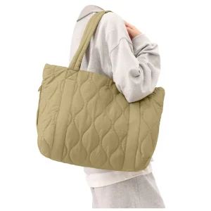 Durable Lightweight Zipper Tote Bag for Gym Work Nurse Dance Yoga Travel Fashionable Polyester Lining Handbag