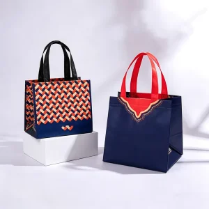 Durable Shopping Gift & Craft Bag Recycled Eco Laminated Non Woven Fabric Tote Bag with Silk Screen Printed Logo