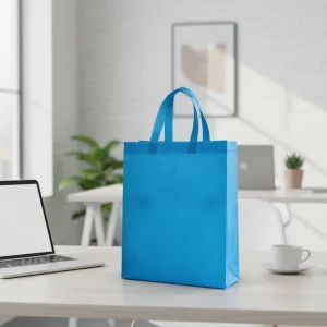 Eco Conscious Reusable Non Woven Tote Shopping Bag Biodegradable Material for Zero Waste Shopping and Sustainable Living