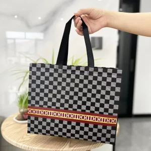 Eco Friendly Classic Reusable Nonwoven Tote Bag for Advertising Promotion and Daily Use Durable Shopping Bag