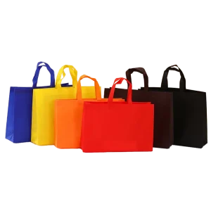 Eco Friendly Custom Printed Polypropylene Reusable Shopping Tote Bag Hand Length Handle Recyclable Non Woven Grocery Bag for