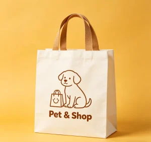 Eco Friendly Custom with Logo Printing Reusable Designer Cloth Canvas Cotton Shopping Tote Bag