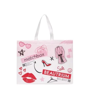 Eco Friendly Laminated Non Woven Foldable Tote Bag Custom Logo Graphic Print Supermarket Beauty Fashion Brand Shopping