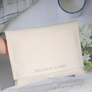 Eco Friendly Natural Cotton Envelope Pouch for Handbag Pillow Cloth Custom Logo Printed Cotton Muslin Envelope Packing Dust Bag