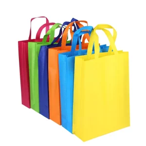 Eco-Friendly Non-Woven Fabric Tote Bag 3D Logo Printing for Supermarket Training Promotion