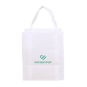 Eco Friendly Recyclable Nonwoven Bag Sustainable Fabric Custom Logo Durable Shopping Tote Bag for Supermarket
