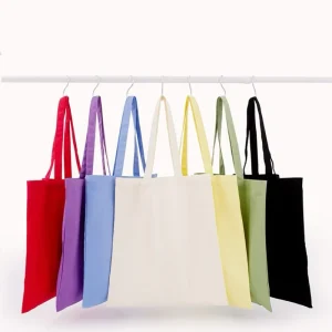 Eco Friendly Recycled High Quality Colorful Cloth Cotton Shopping Tote Bag With Logo